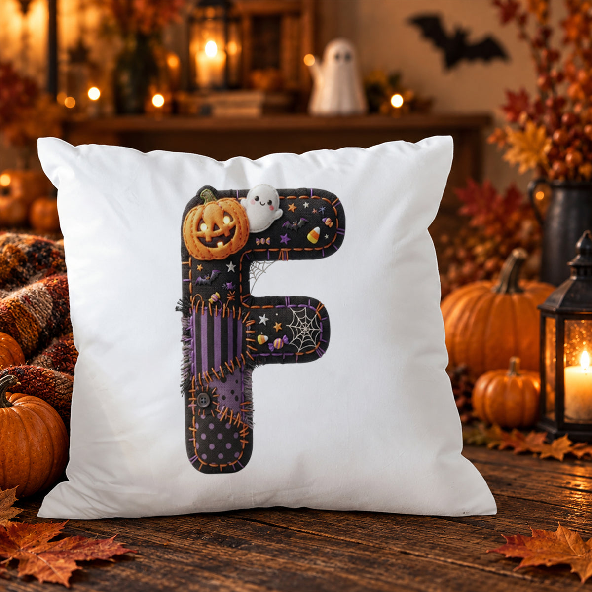Kissenbezug mit Halloween-Motiv F