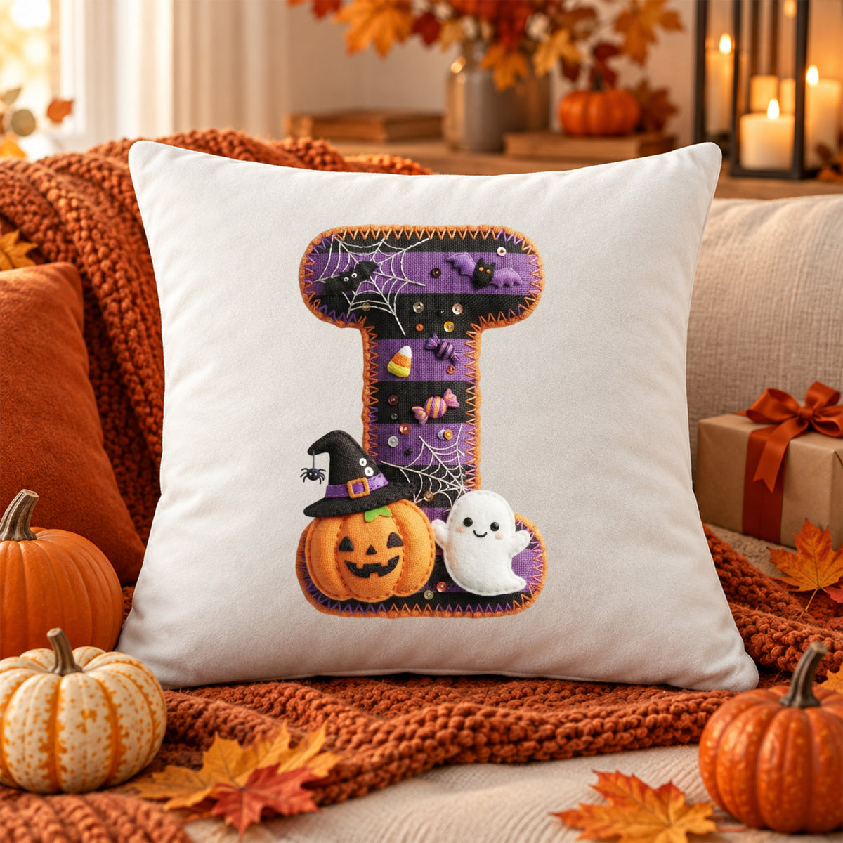 Kissenbezug mit Halloween-Motiv I