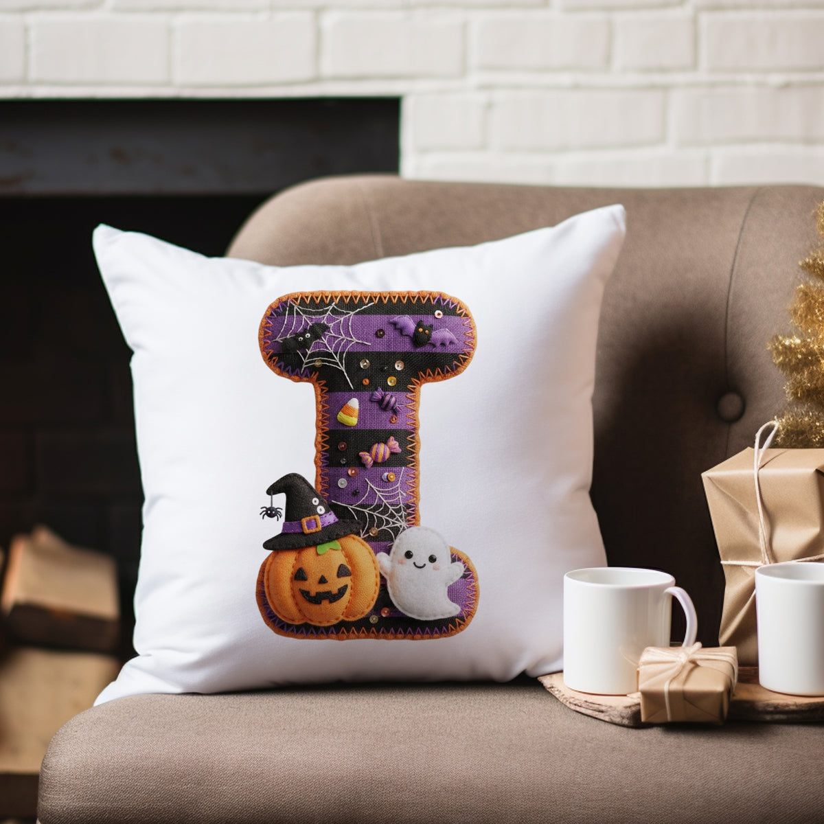 Kissenbezug mit Halloween-Motiv I