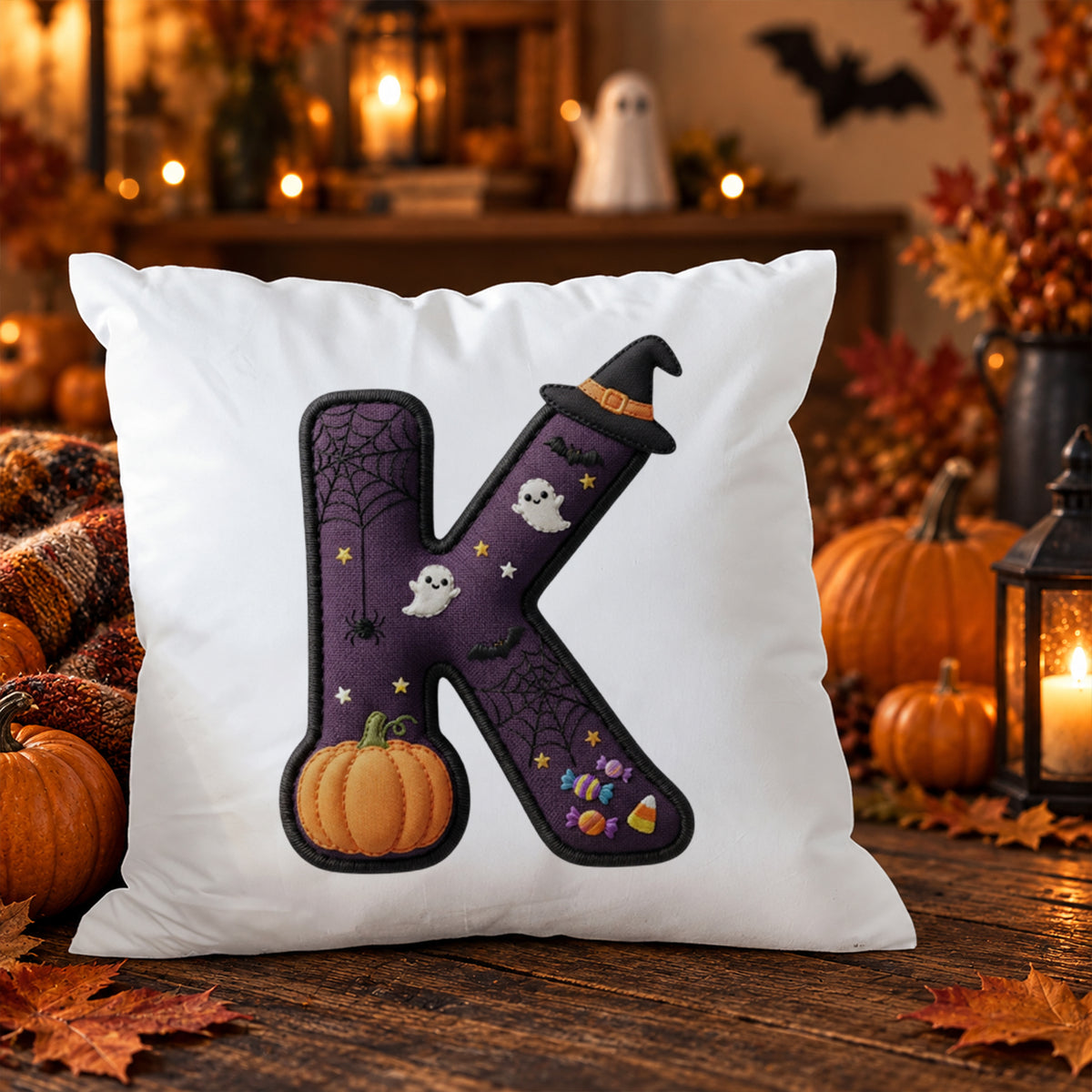Kissenbezug mit Halloween-Motiv K