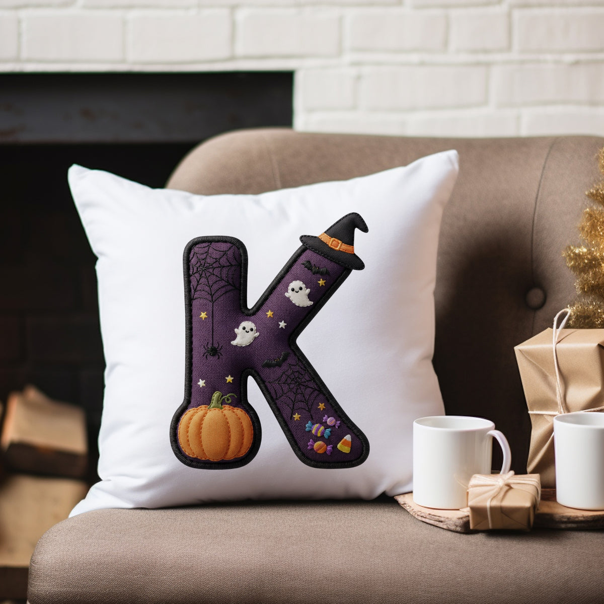 Kissenbezug mit Halloween-Motiv K
