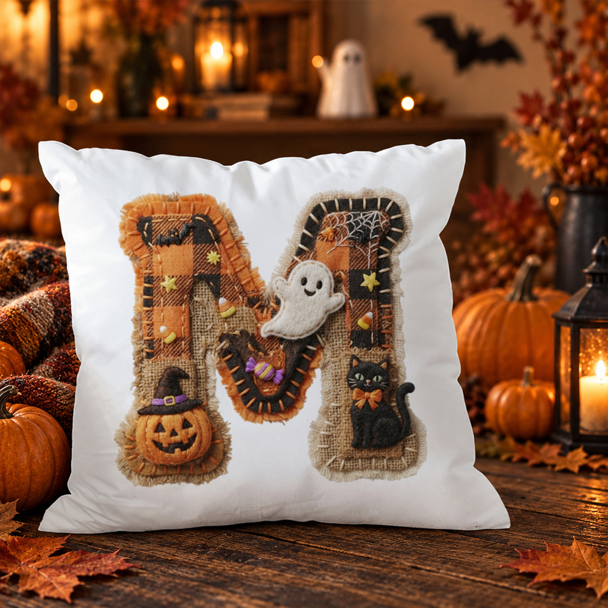 Kissenbezug mit Halloween-Motiv M