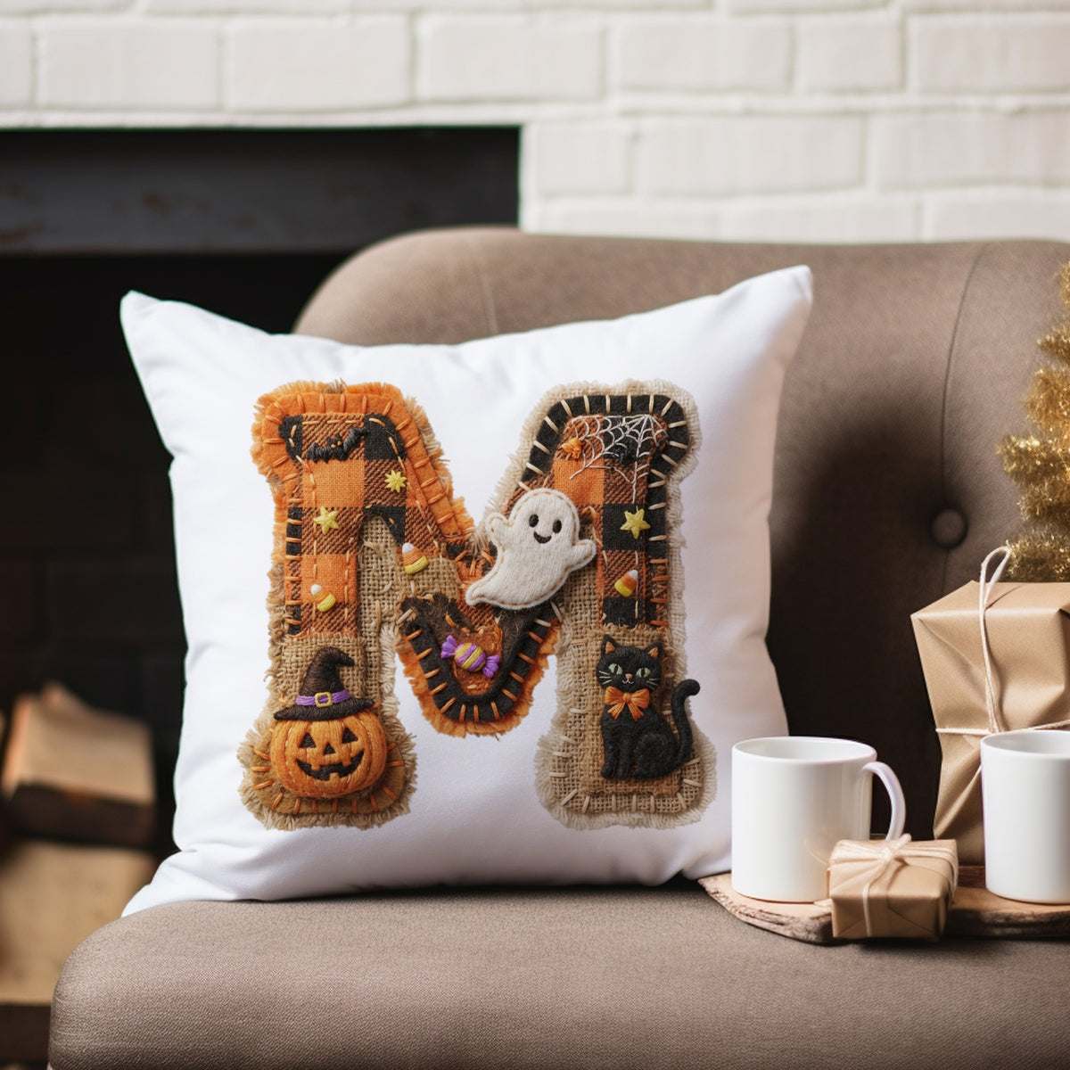 Kissenbezug mit Halloween-Motiv M