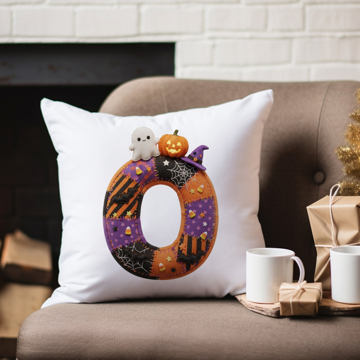 Kissenbezug mit Halloween-Motiv O