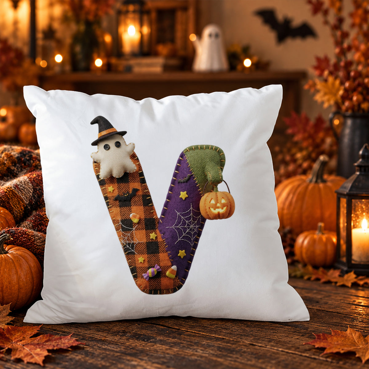 Kissenbezug mit Halloween-Motiv V