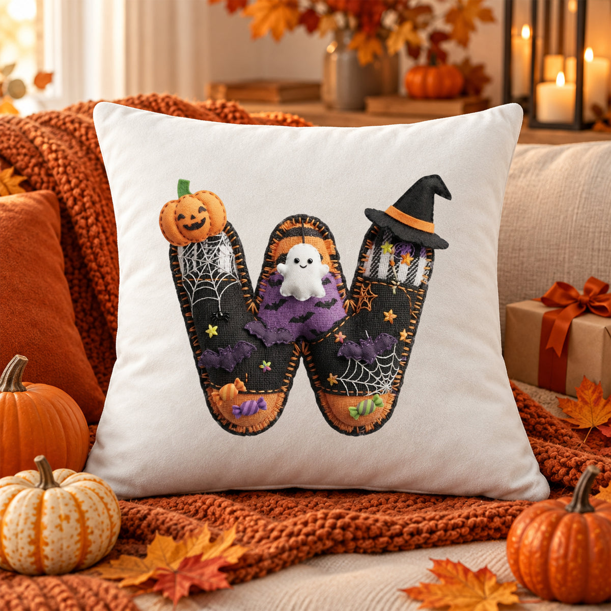 Kissenbezug mit Halloween-Motiv W