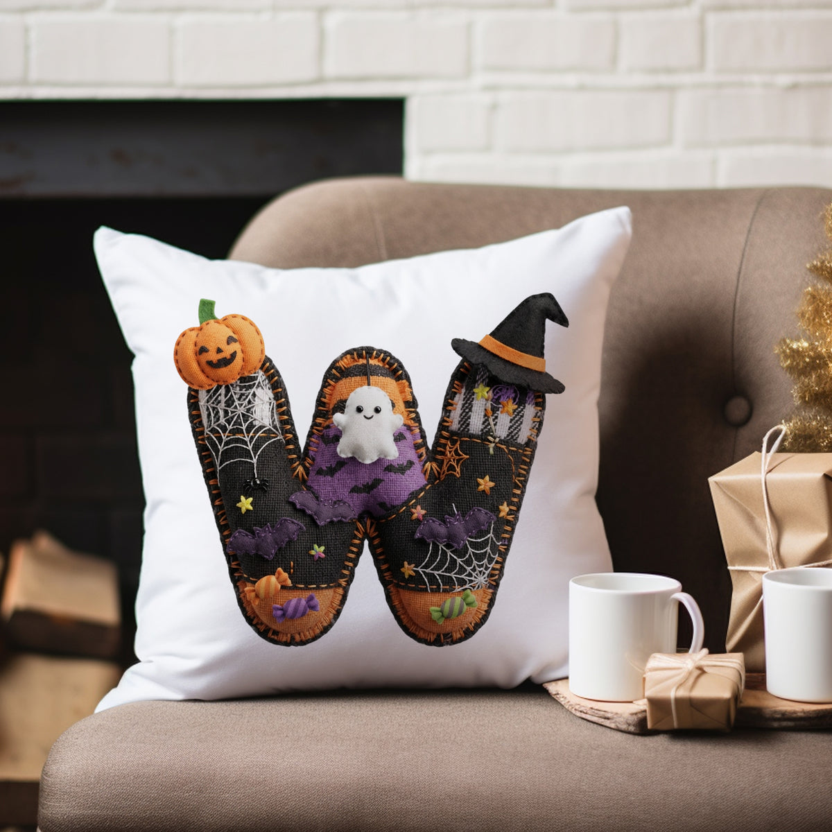 Kissenbezug mit Halloween-Motiv W