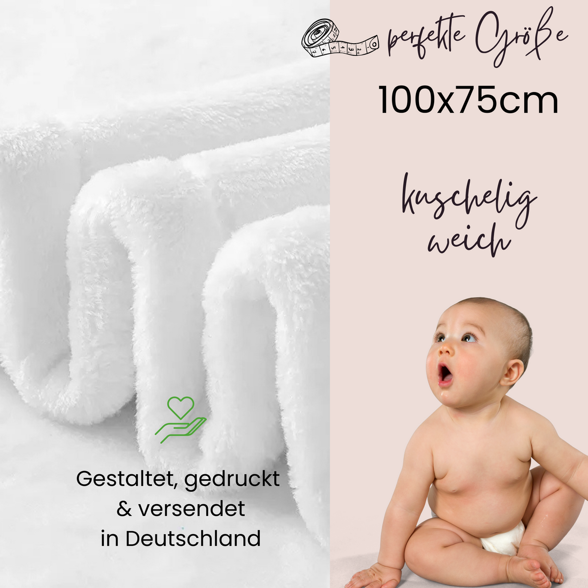 Babydecke mit Hase