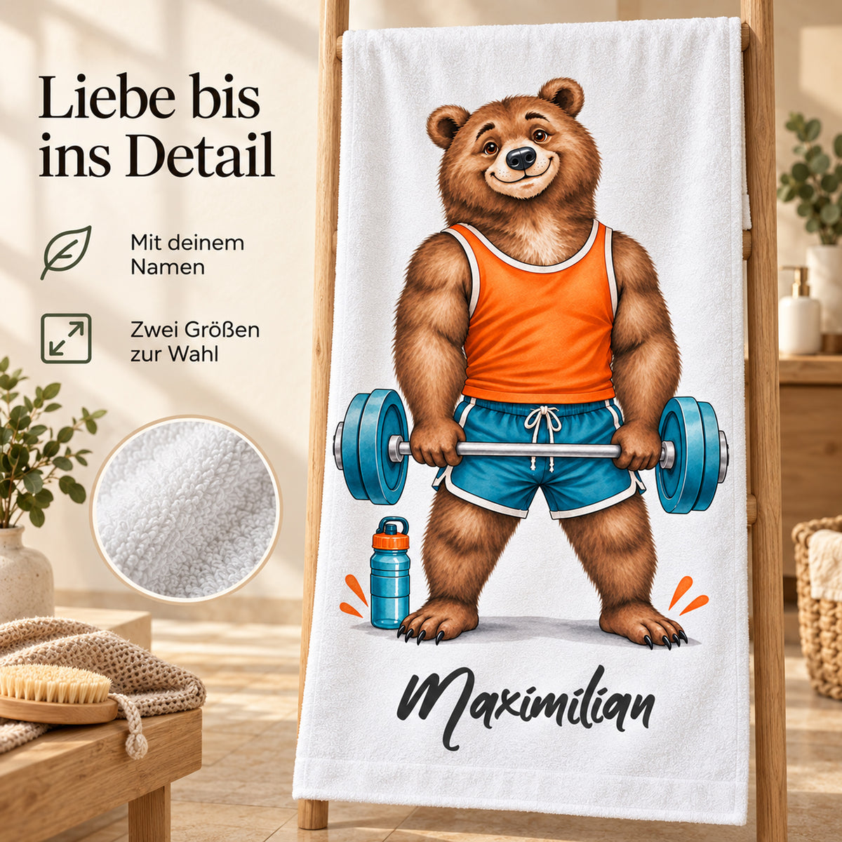 Personalisiertes Fitness-Handtuch, Motiv 2, Ansicht 4