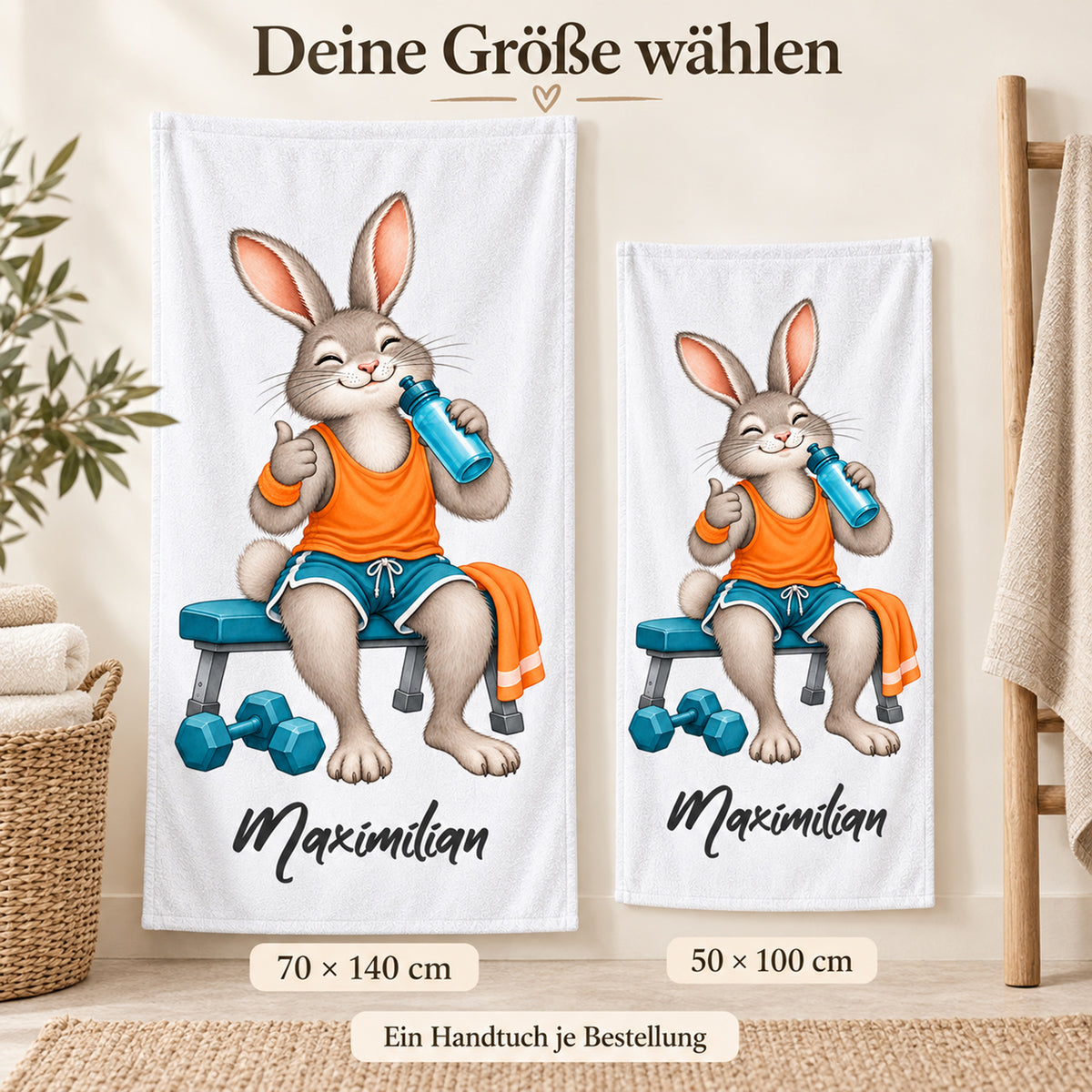 Personalisiertes Fitness-Handtuch, Motiv 5, Ansicht 6