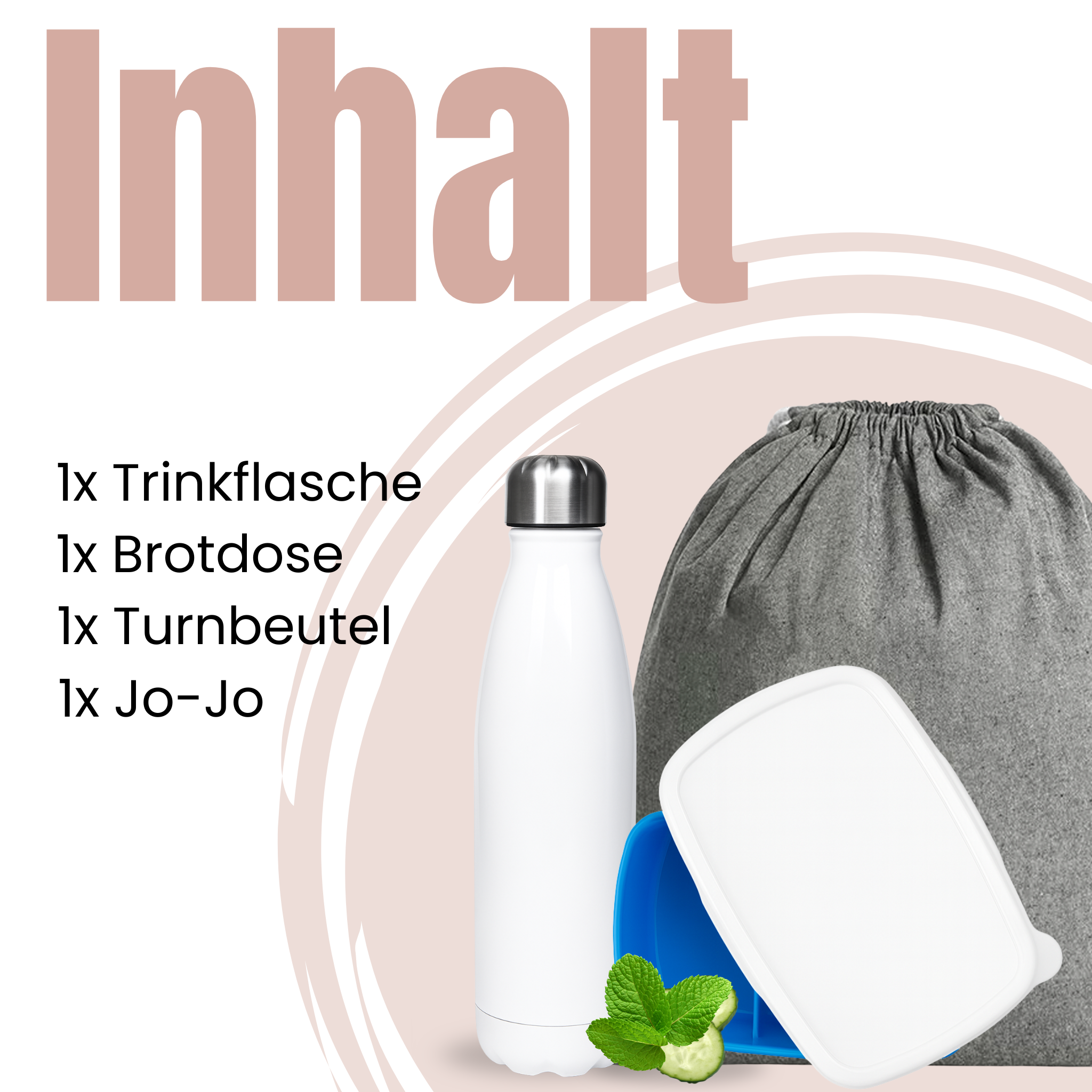 Geschenkset Trinkflasche mit Brotdose Truck