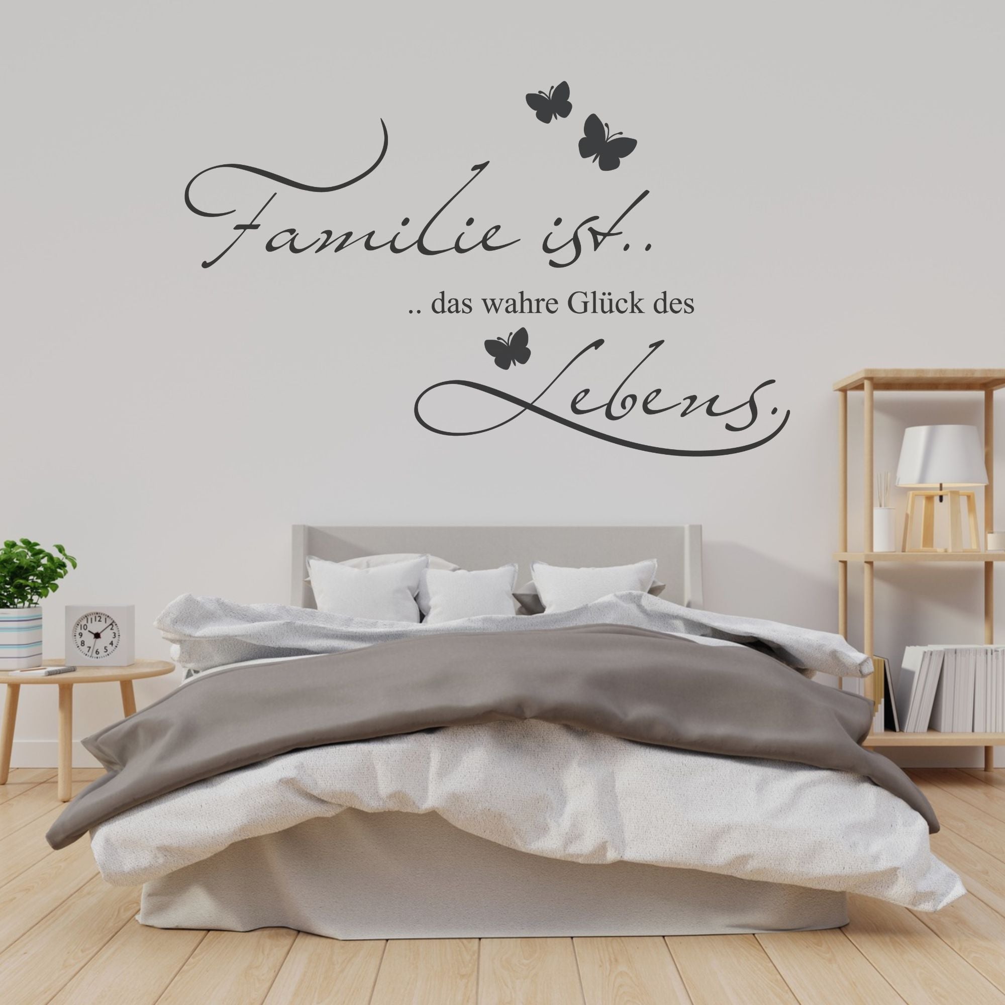 Wandtattoo Familie ist das wahre Glück des Lebens