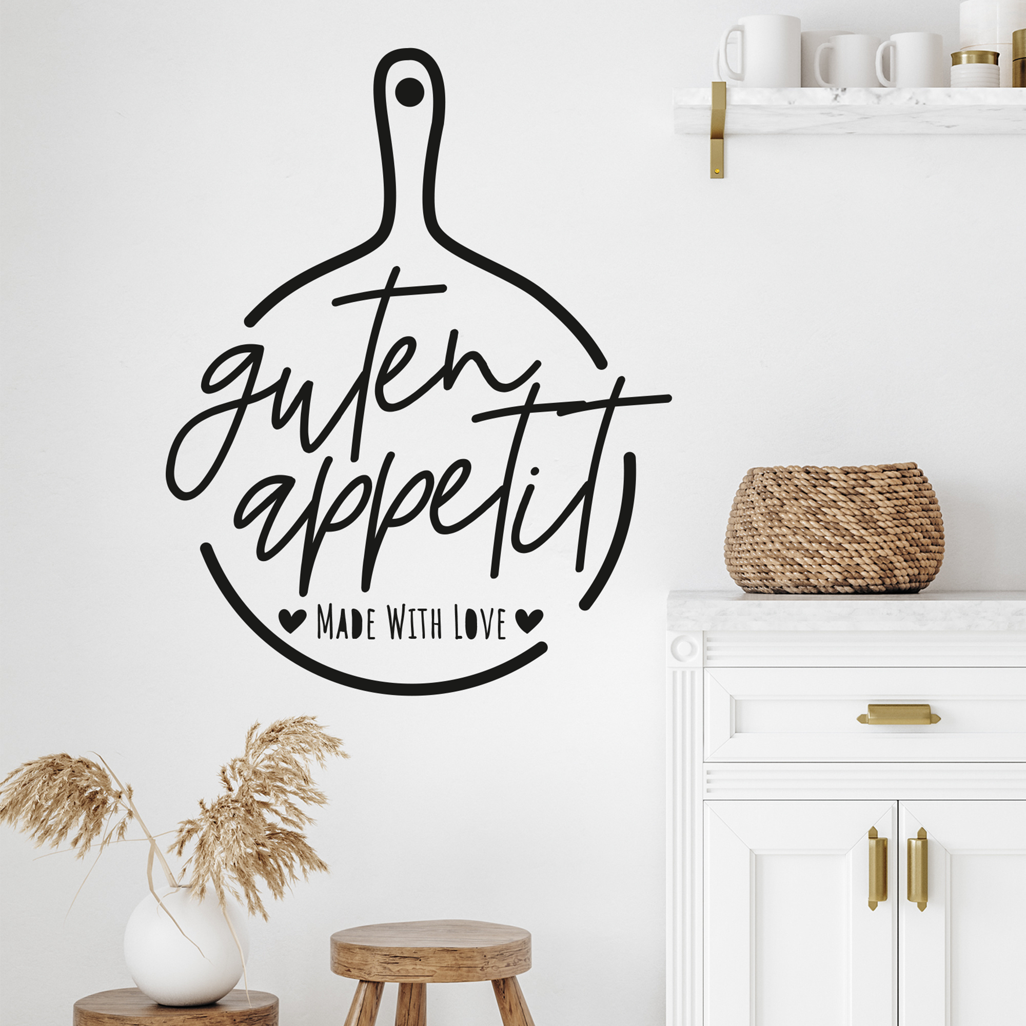 Wandtattoo „Guten Appetit“ – Made with Love
