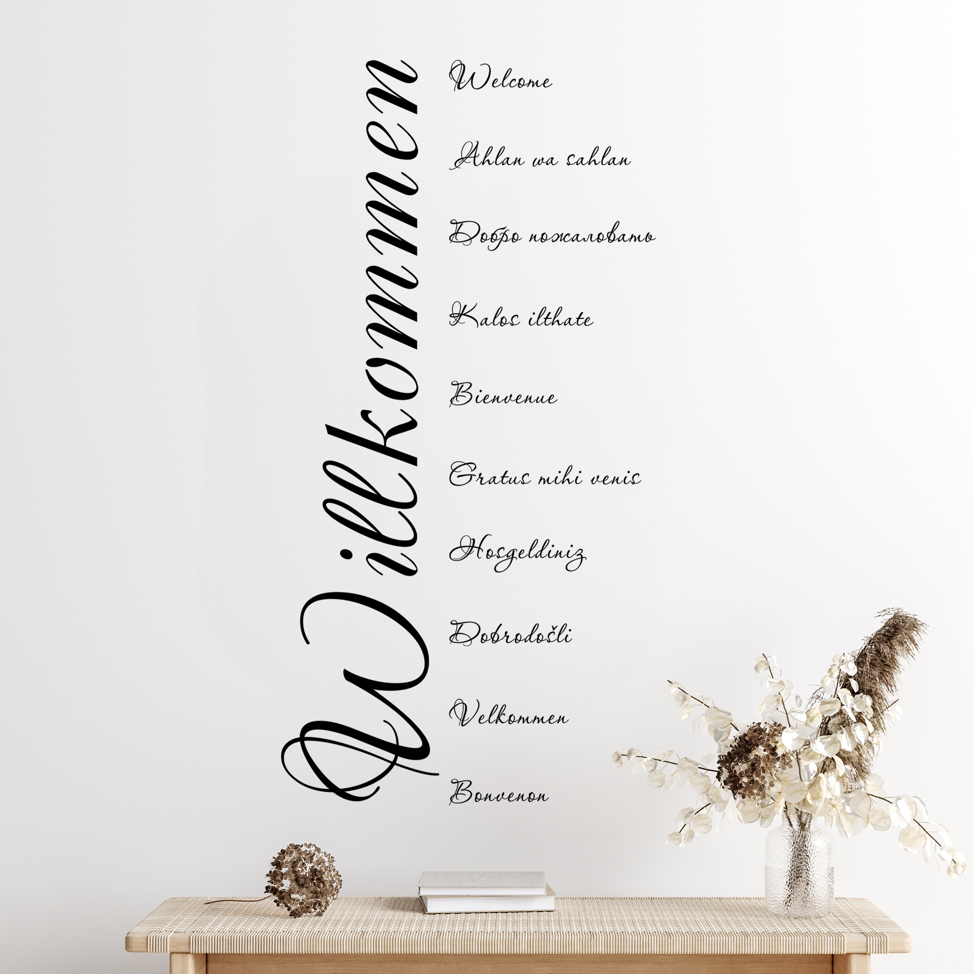 Wandtattoo Willkommen Viele Sprachen