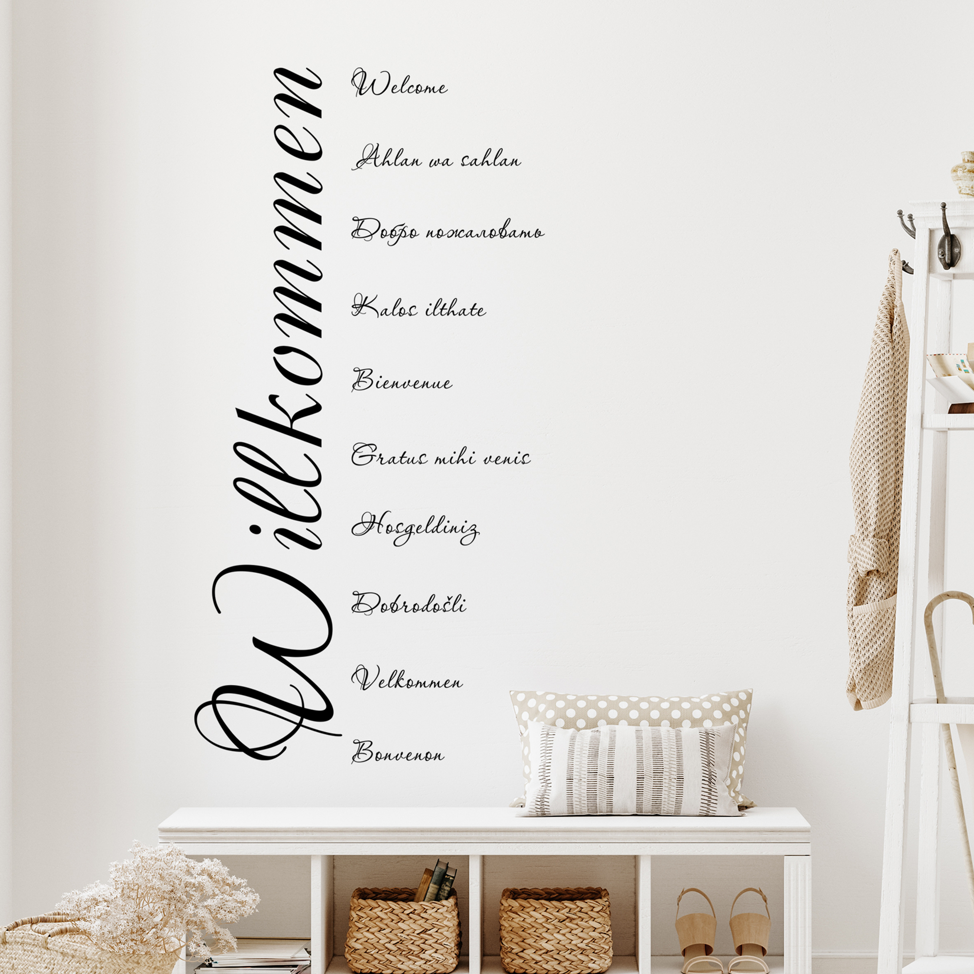 Wandtattoo Willkommen Viele Sprachen