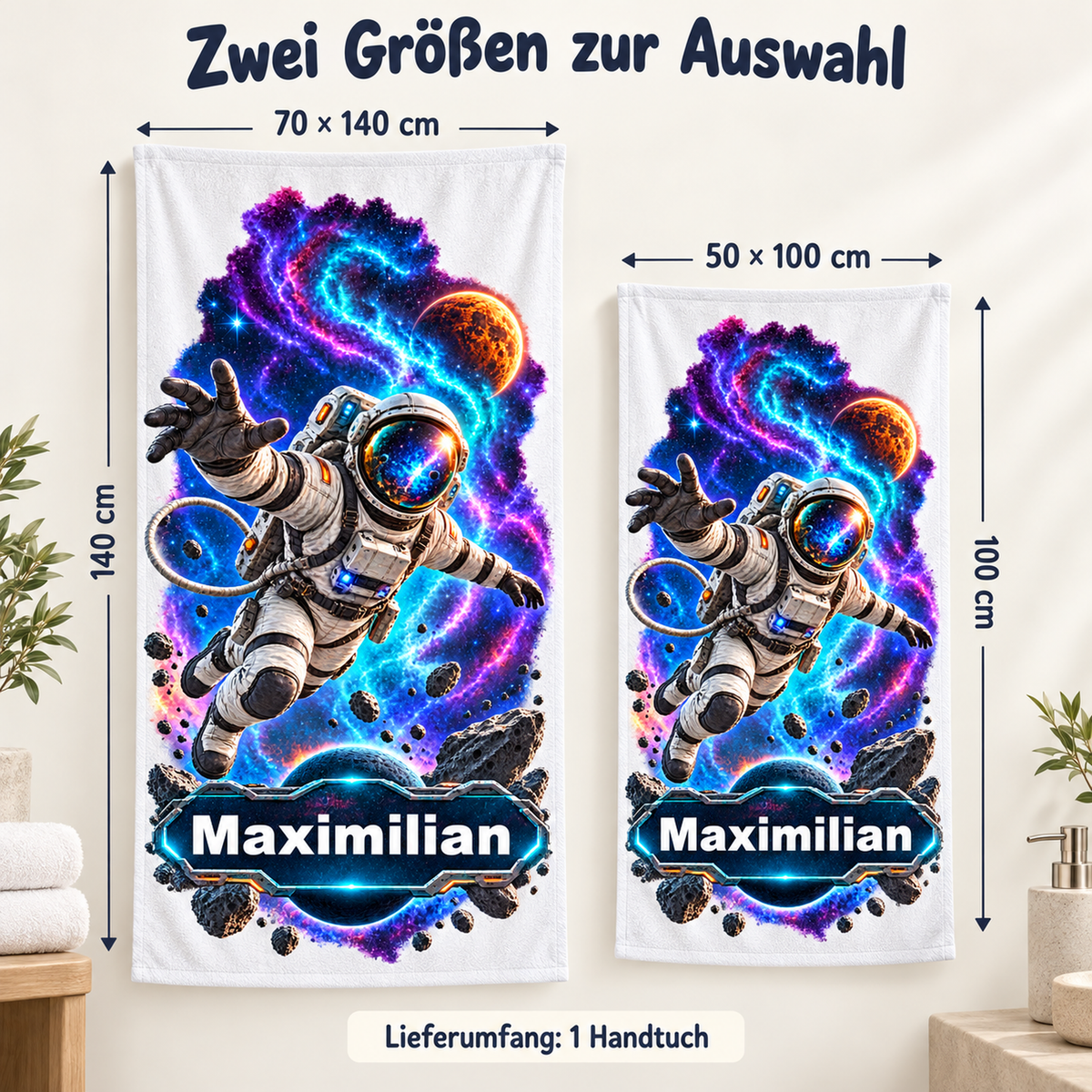 Weltall-Handtuch Sternennebel-Explorer – Galeriebild 6