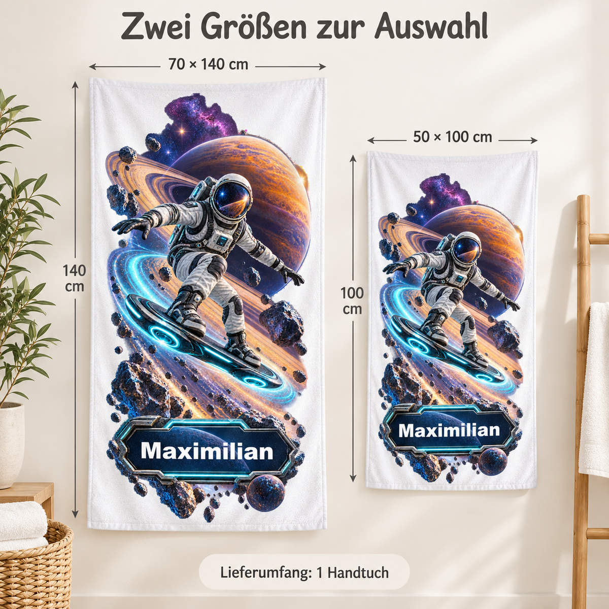 Weltall-Handtuch Planetensurfer – Galeriebild 6