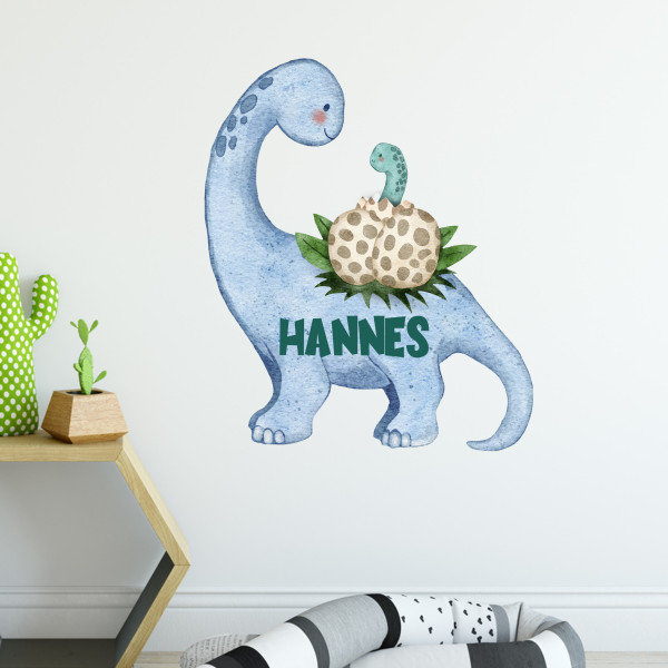 Wandtattoo Dinosaurier mit Namen