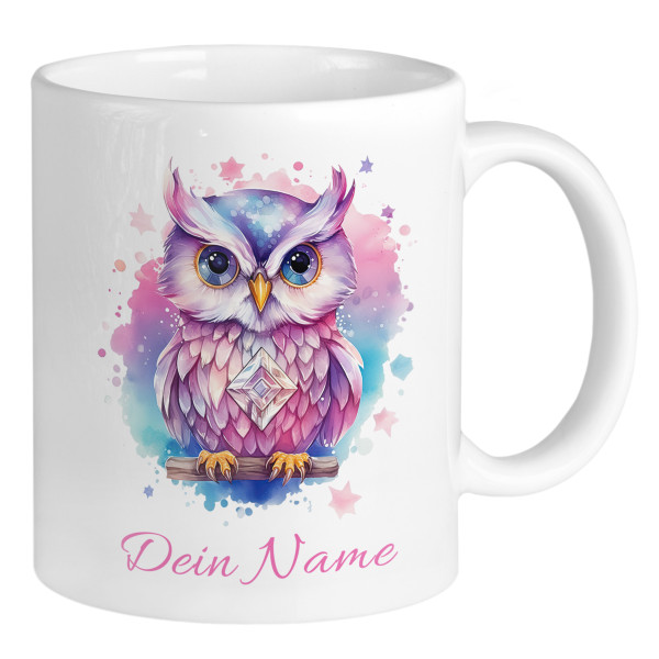 Tasse Eule mit Namen