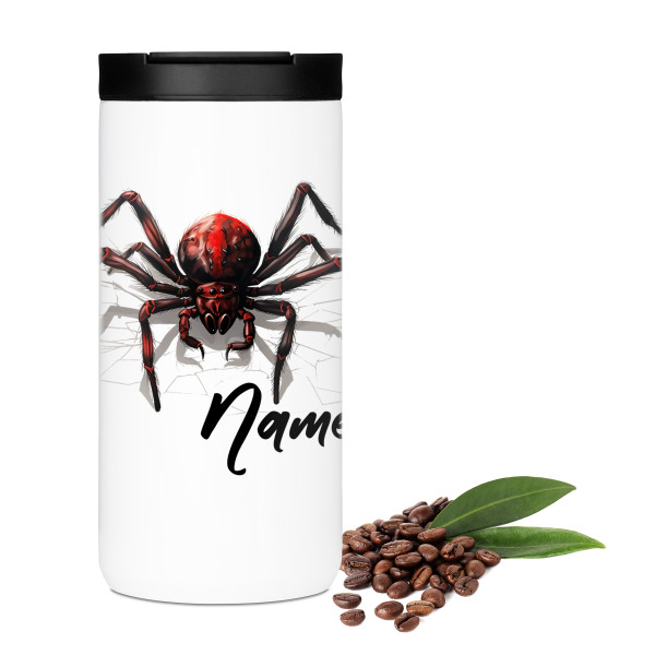 Personalisierter Kaffeebecher mit Spinne