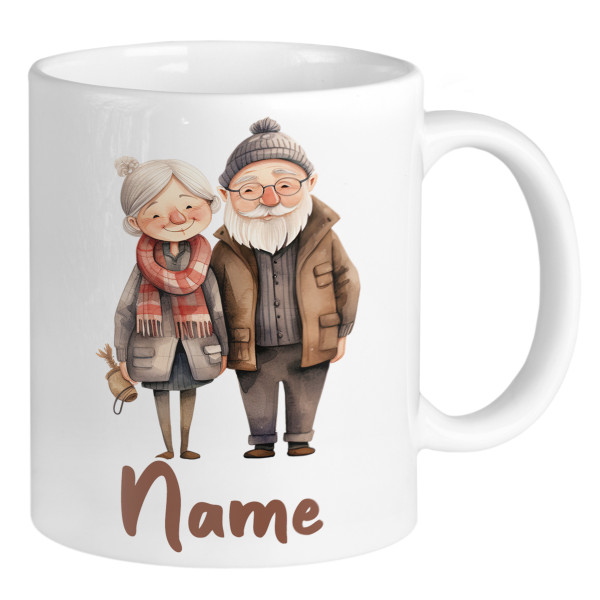 Tasse Pärchen witziges Geschenk mit Namen