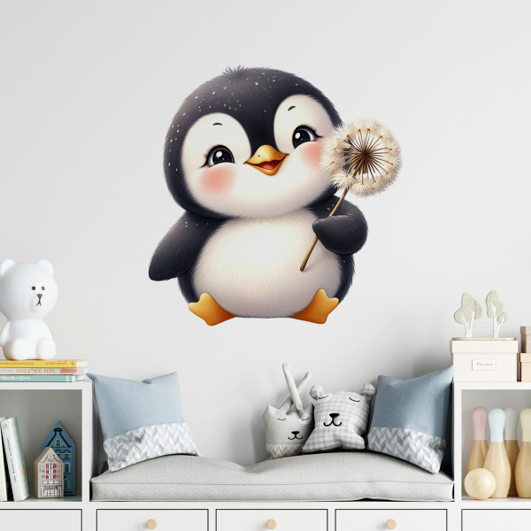 Wandtattoo Pinguin Kinderzimmer