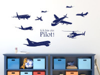 Wandtattoo Kinderzimmer Set Luft Flugzeuge Hubschrauber Junge Kinderzimmer Wandtattoo Graz Design