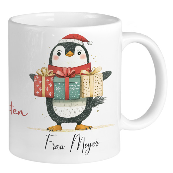 Weihnachtstasse Pinguin