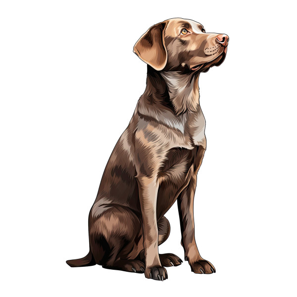 Wandtattoo Hund Labrador Retriever