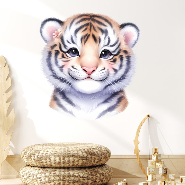 Wandtattoo Safari Tier - Baby Tiger