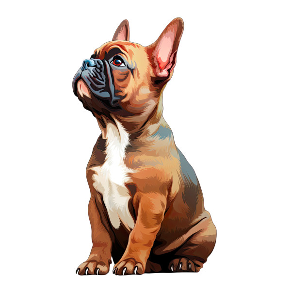 Wandtattoo Hund Bulldogge