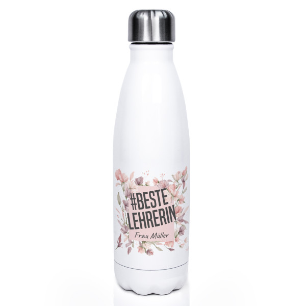 Personalisierte Wasserflasche beste Lehrerin