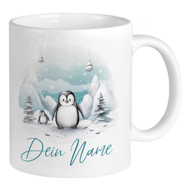 Pinguin Tasse personalisiert