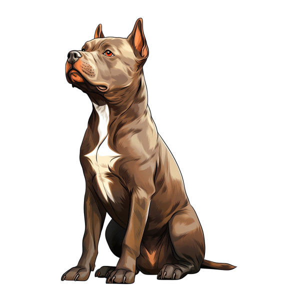 Wandtattoo Hund Staffordshire Bull Terrier