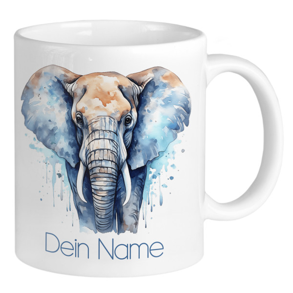 Elefanten Tasse mit Namen personalisiert