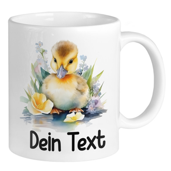 Baby Ente Tasse mit Namen