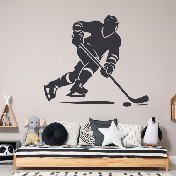 Hockey Wandtattoo Eishockey Spieler