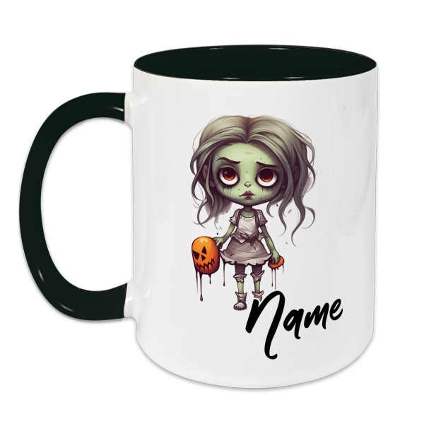 Horror Tasse Mädchen Zombie