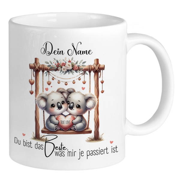 Personalisierte Tasse für Paare Koalas