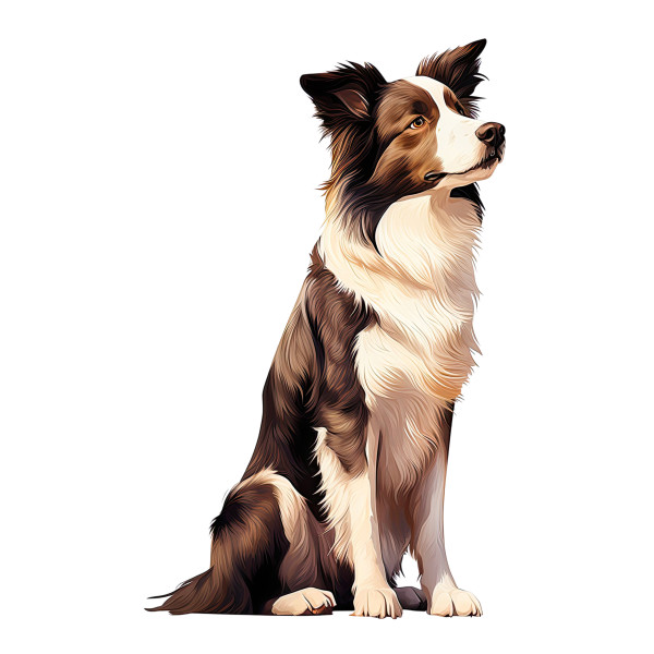 Wandtattoo Hund Border Collie