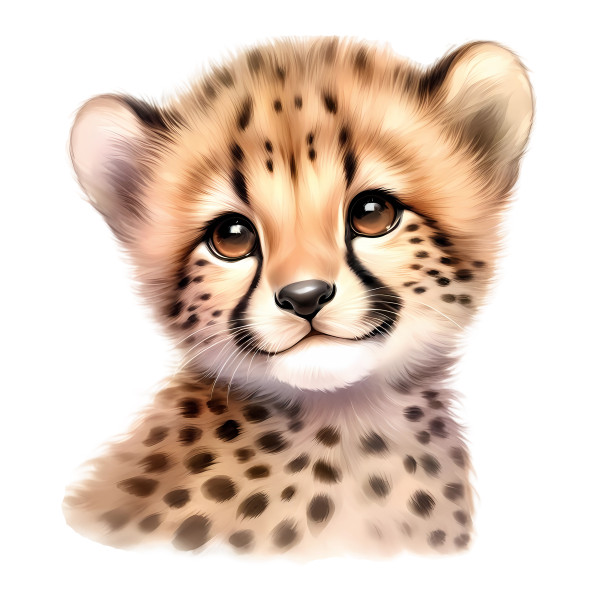 Wandtattoo Safari Tier - Baby Leopard