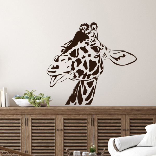 Wandtattoo Giraffe