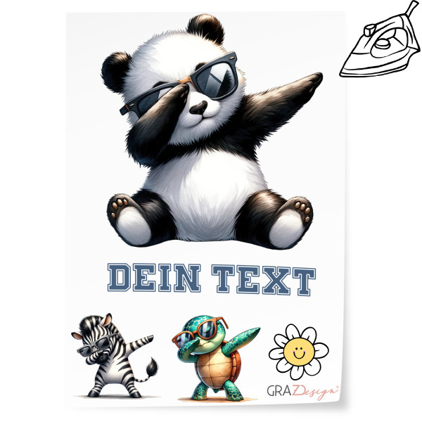 Bügelbilder Set Panda