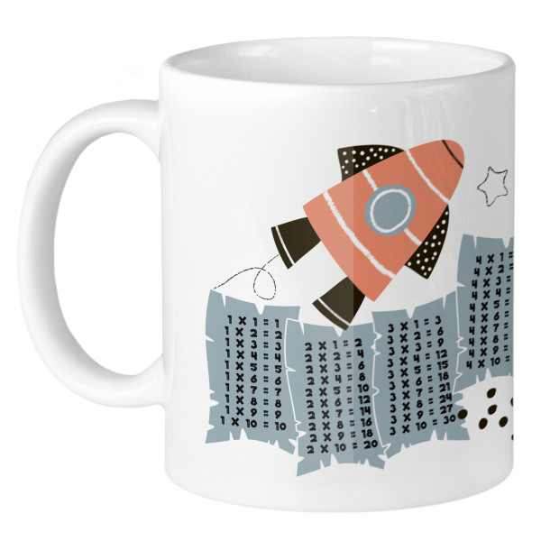 Das kleine 1x1 Tasse mit Weltall