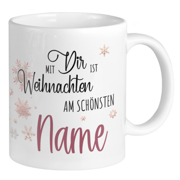 Weihnachtstasse mit Namen Spruch