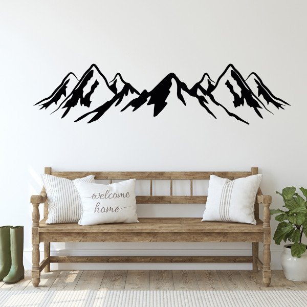 Wandtattoo Berge für Wohnzimmer