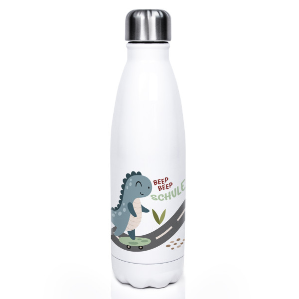 Wasserflasche Dino mit Namen