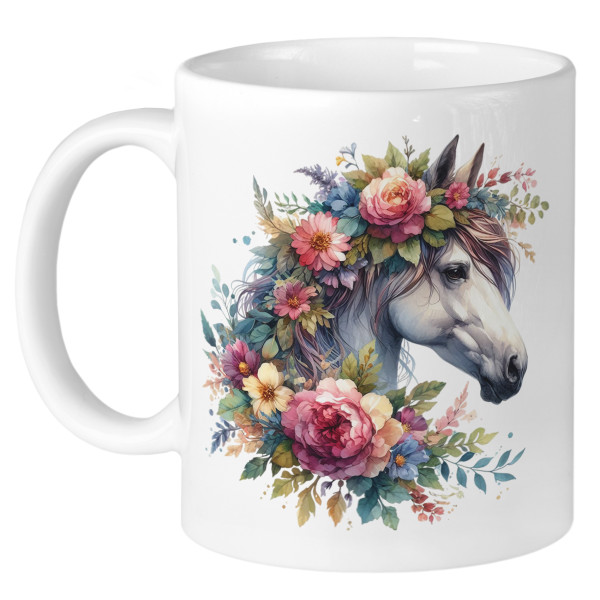 Personalisierte Tasse Pferd zur Einschulung für Mädchen