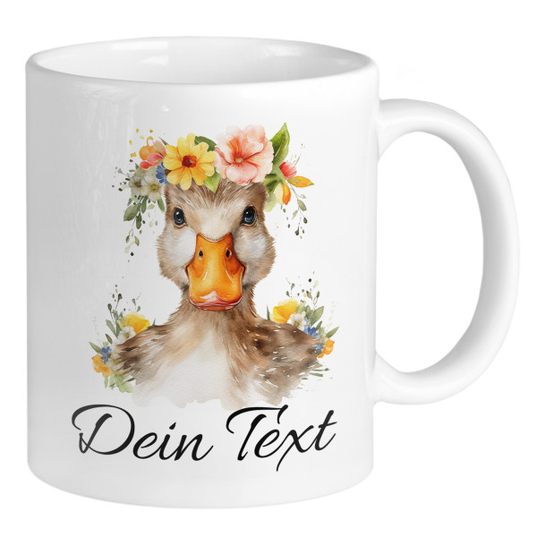 Enten Tasse mit Namen personalisiert