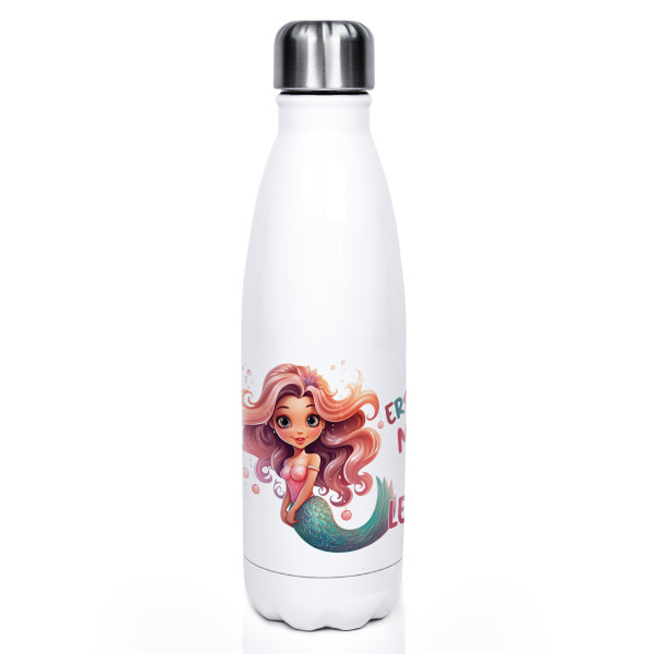 Personalisierte Wasserflasche Meerjungfrau